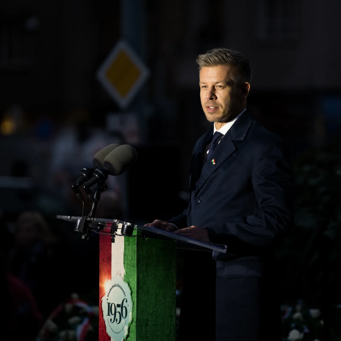 Az Operaházban is tartott egy beszédet Magyar Péter